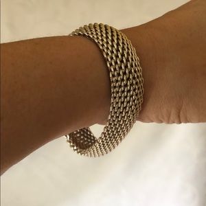 Tiffany & Co. Silver Somerset mesh bracelet🎊